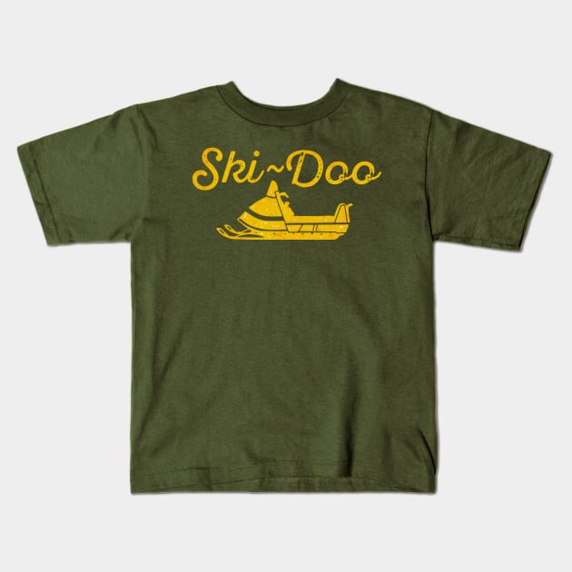 Ski-Doo 3 Kids T-Shirt by Midcenturydave